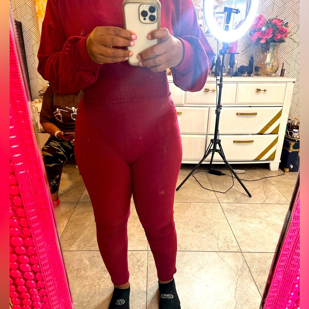 Red pant set size xl